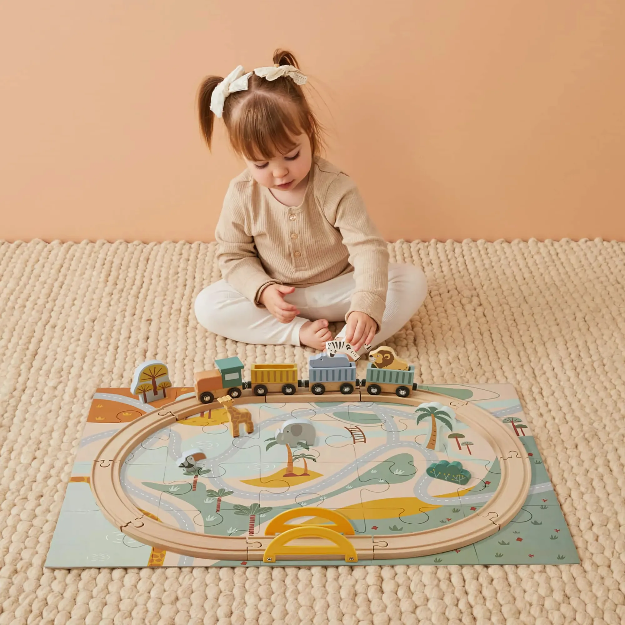 Tier-Puzzle | Zug-Set
