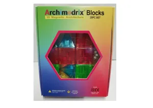 Archimedrix Junior Kleine Box Magnetische Bausteine 25-teiliges Set