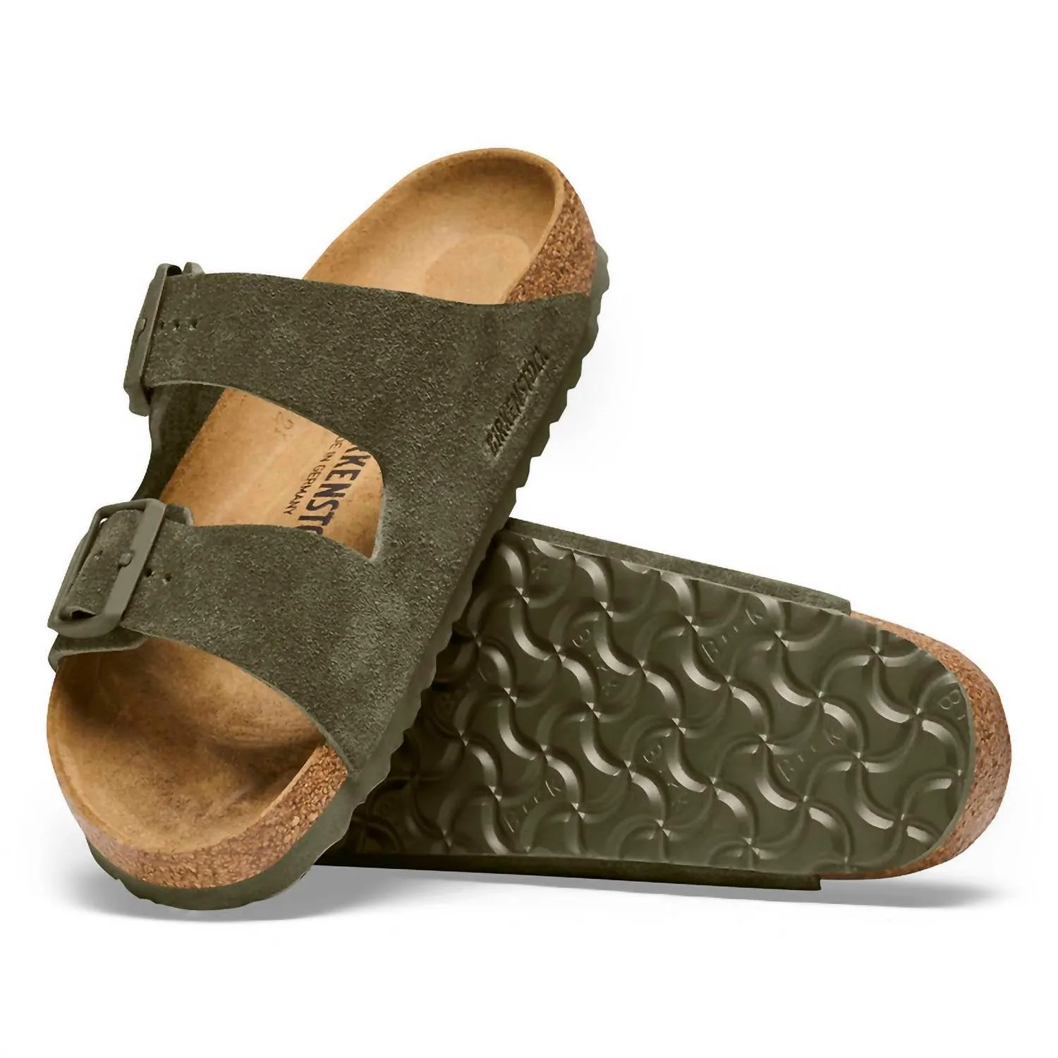 Arizona Wildleder Sandale Thymian Schmal/Mittel