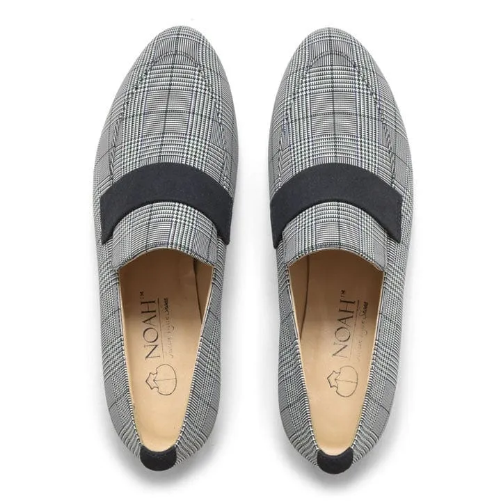 Aurora P.Galles Damen Vegane Mikrovelours Moccasins | Schwarz