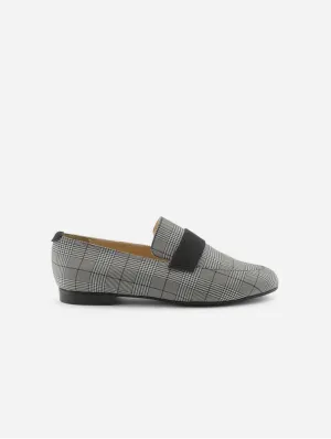 Aurora P.Galles Damen Vegane Mikrovelours Moccasins | Schwarz
