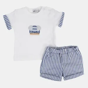 Baby Boys' 2-teiliges Outfit-Set - Hundekopf-Design
