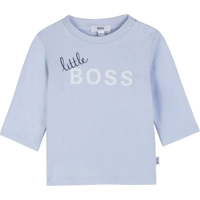 Baby Boys Blaues Little Boss T-Shirt