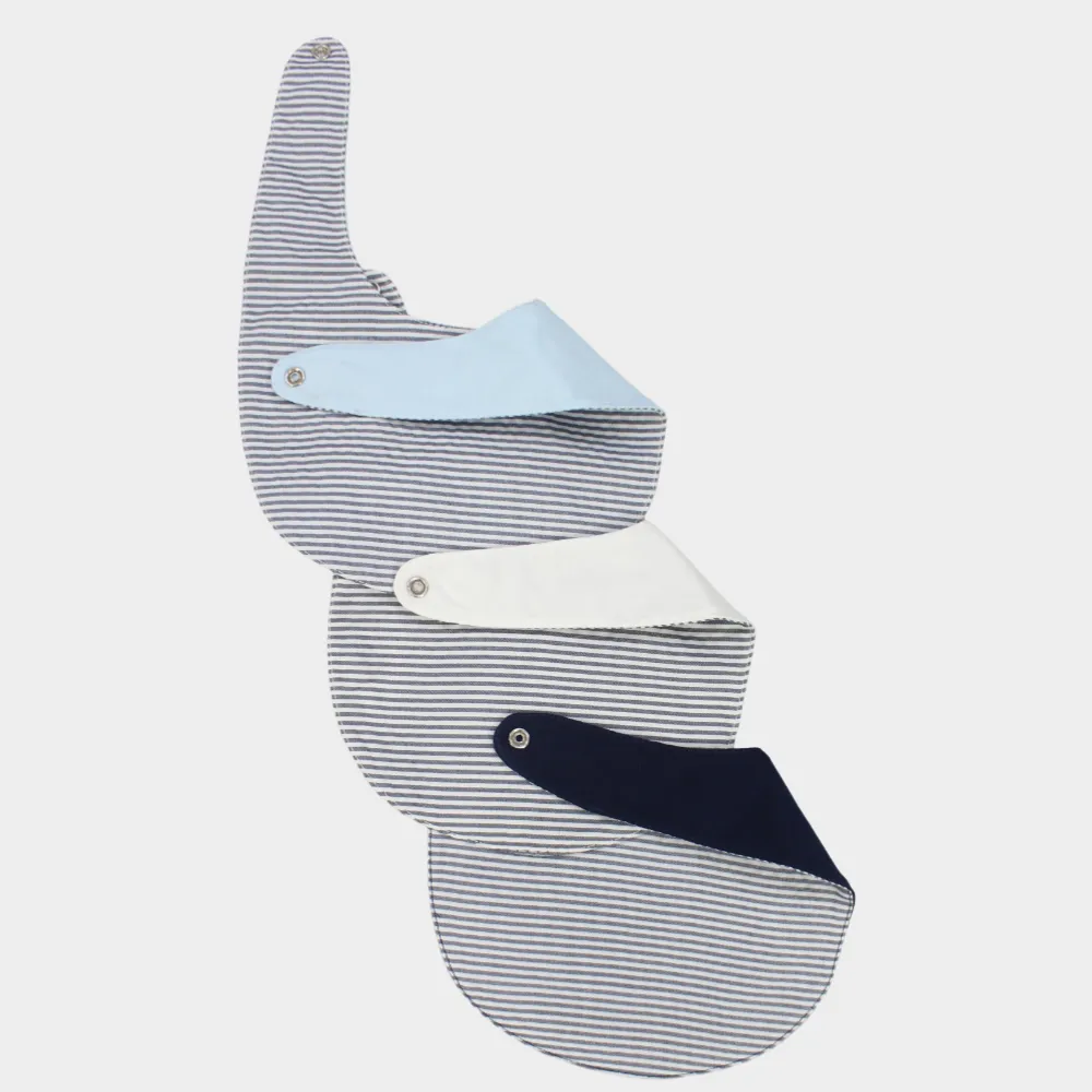 BABY Jungen Baumwoll-Lätzchen Set – Mr. Rabbit (3er Pack)