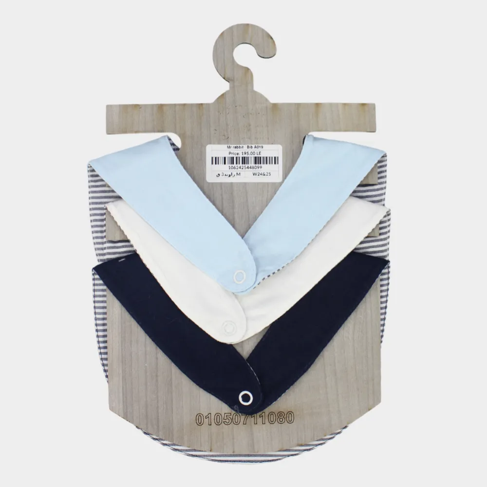 BABY Jungen Baumwoll-Lätzchen Set – Mr. Rabbit (3er Pack)