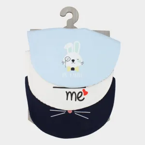BABY Jungen Baumwoll-Lätzchen Set – Mr. Rabbit (3er Pack)