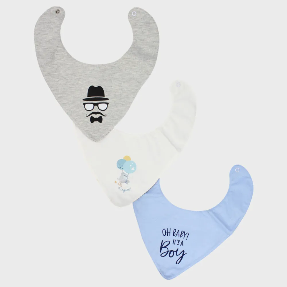 BABY Boys Baumwoll-Lätzchen-Set – 