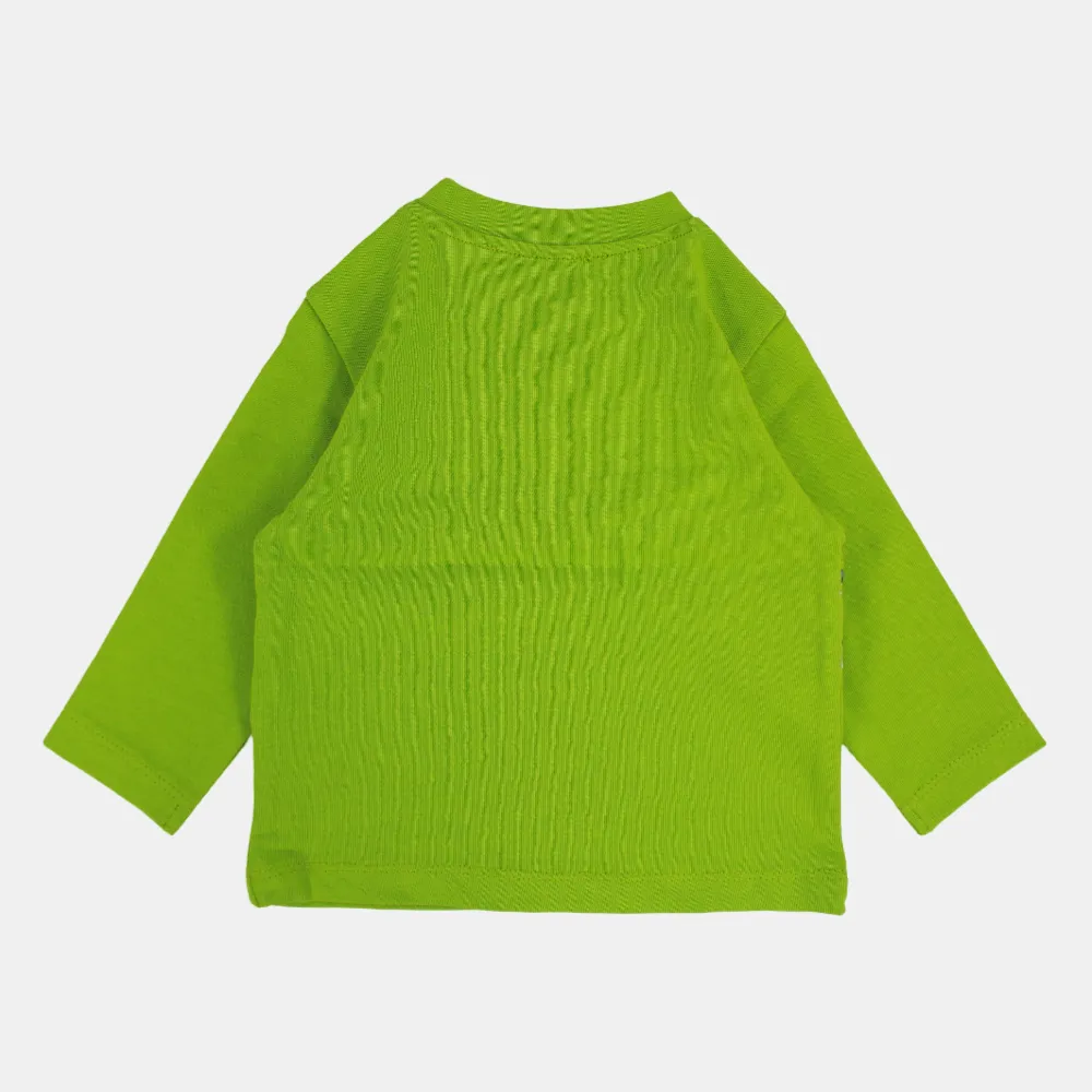 Baby Boys' Baumwoll-Langarm-T-Shirt mit Krokodil-Motiv