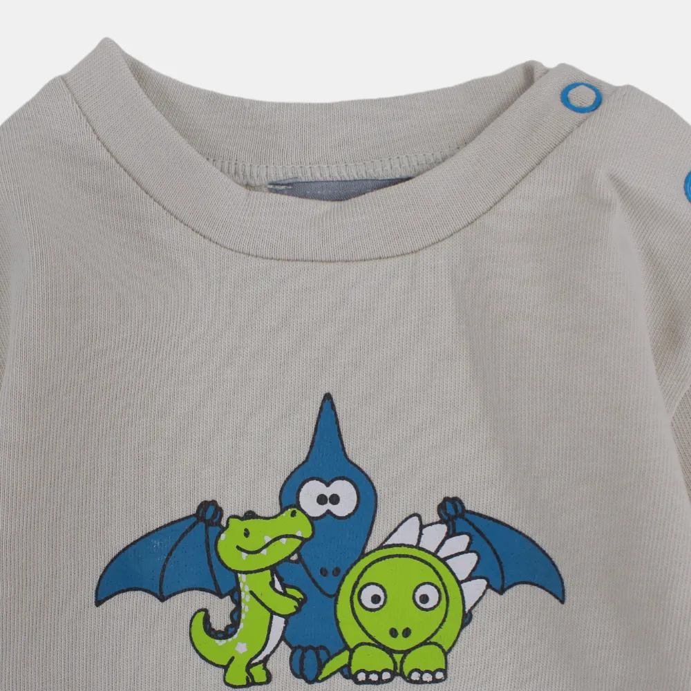 Baumwoll-Langarm-T-Shirt für Jungen