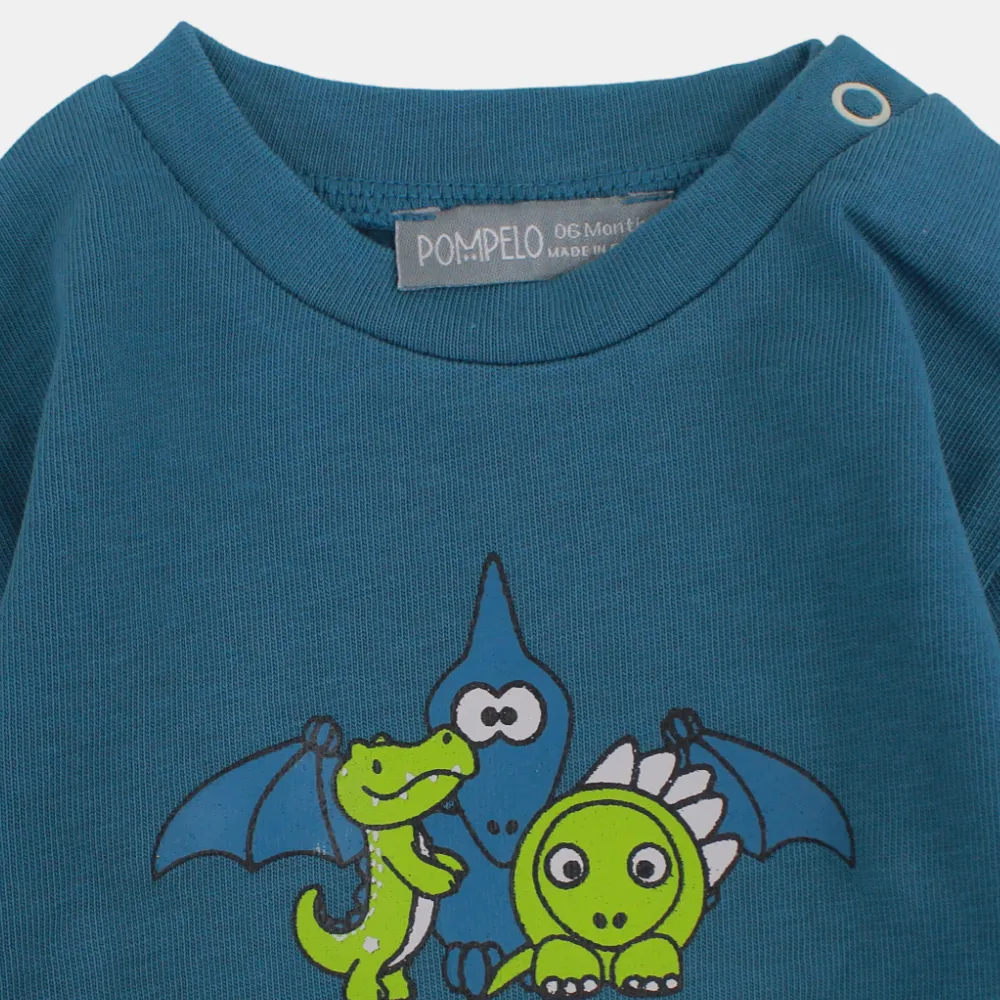 Baumwoll-Langarm-T-Shirt für Jungen