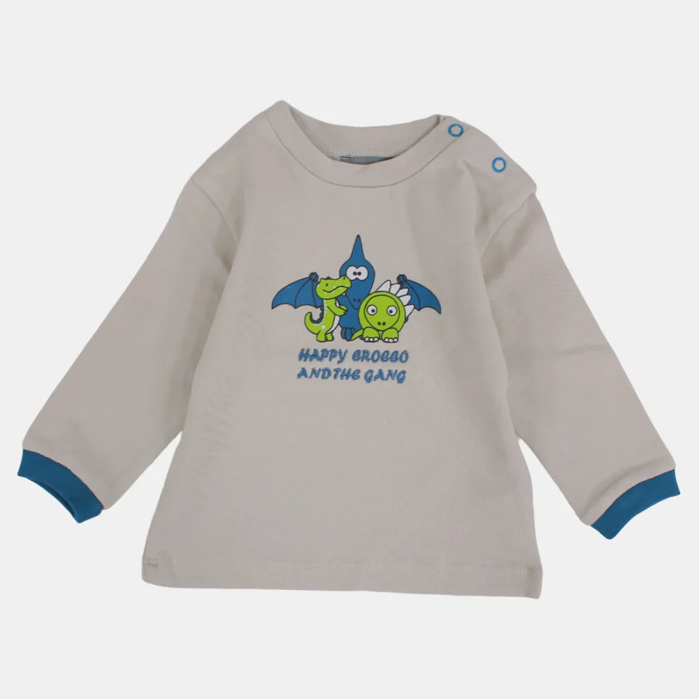 Baumwoll-Langarm-T-Shirt für Jungen