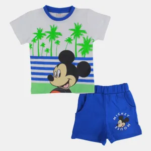 Baby Boys Baumwoll Schlafanzug – Mickey Mouse Druck