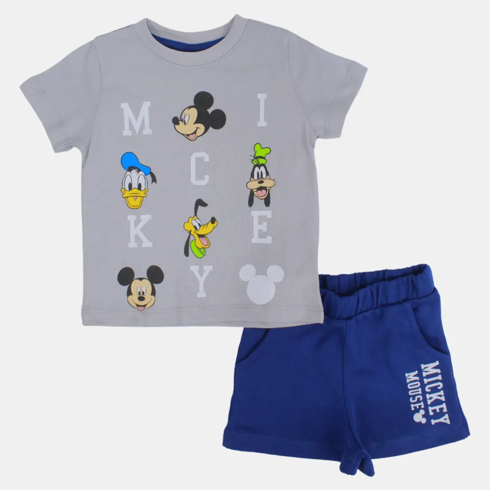 Baby Boys Baumwoll-Schlafanzug-Set – Mickey Mouse Druck