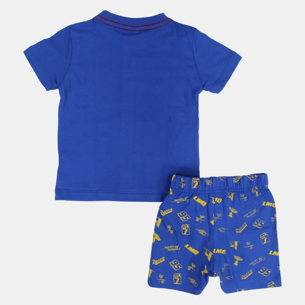Baumwoll-Pyjama-Set für Jungen mit Auto-Print