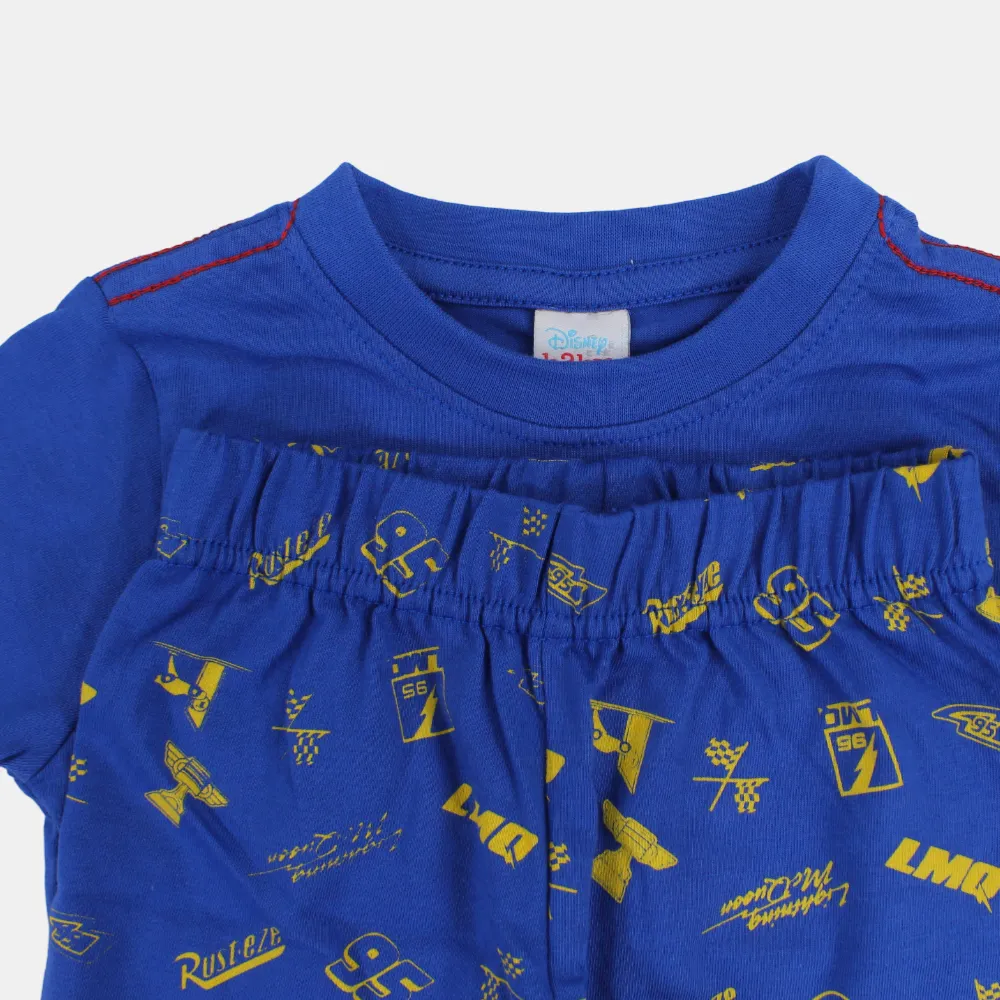 Baumwoll-Pyjama-Set für Jungen mit Auto-Print