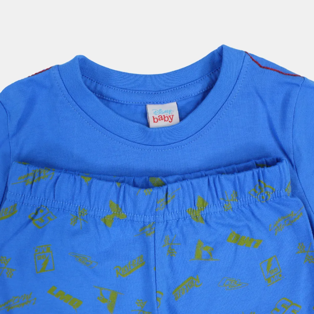Baumwoll-Pyjama-Set für Jungen mit Auto-Print