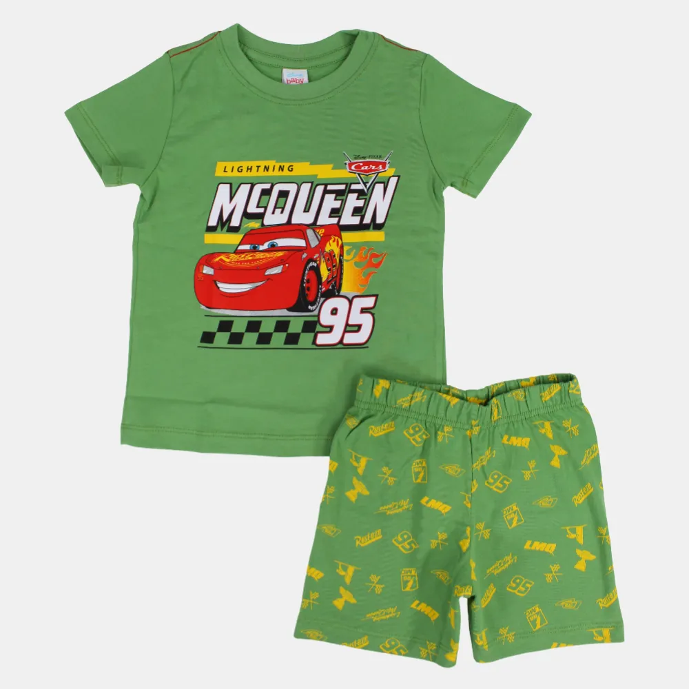 Baumwoll-Pyjama-Set für Jungen mit Auto-Print