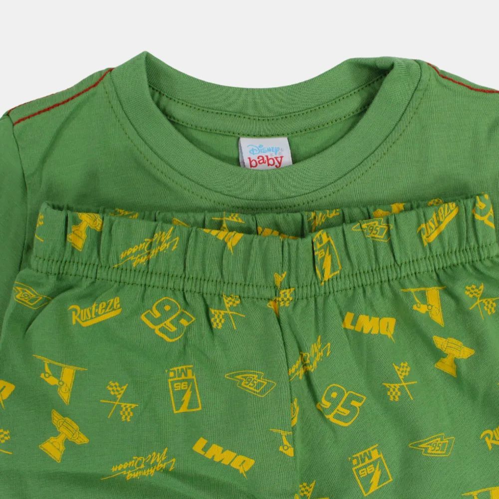 Baumwoll-Pyjama-Set für Jungen mit Auto-Print