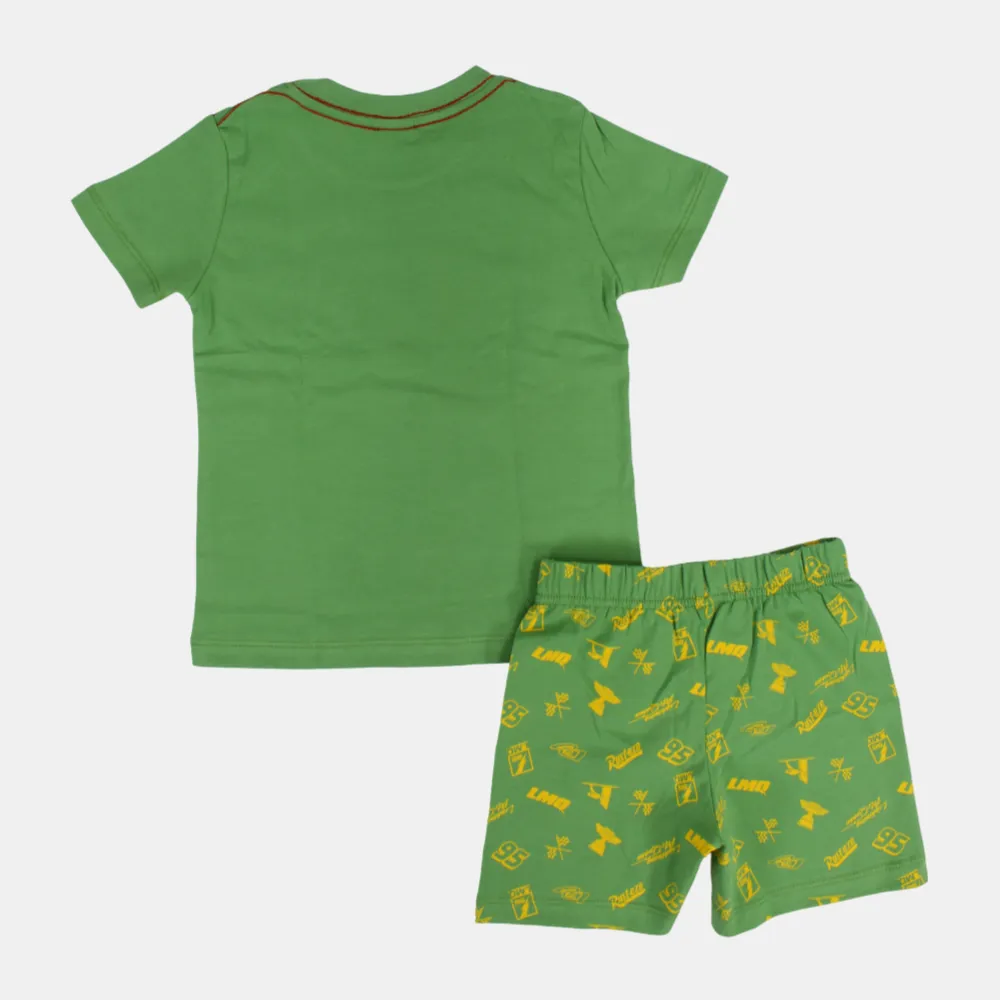Baumwoll-Pyjama-Set für Jungen mit Auto-Print
