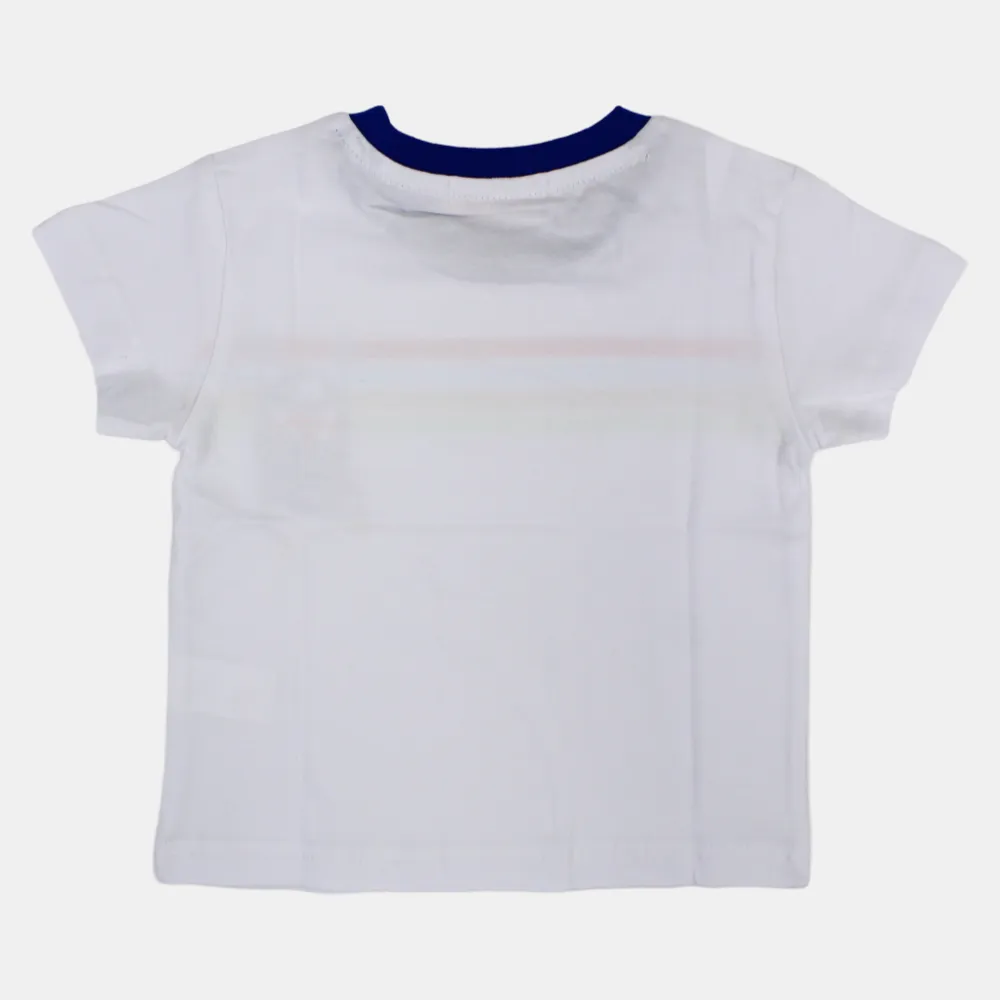 Baby Boys Baumwoll-Kurzarm-T-Shirt mit einem lustigen Design