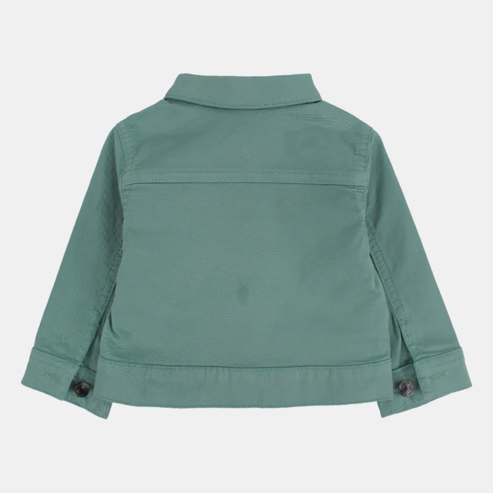 Jungen-Gabardine-Jacke mit langen Ärmeln