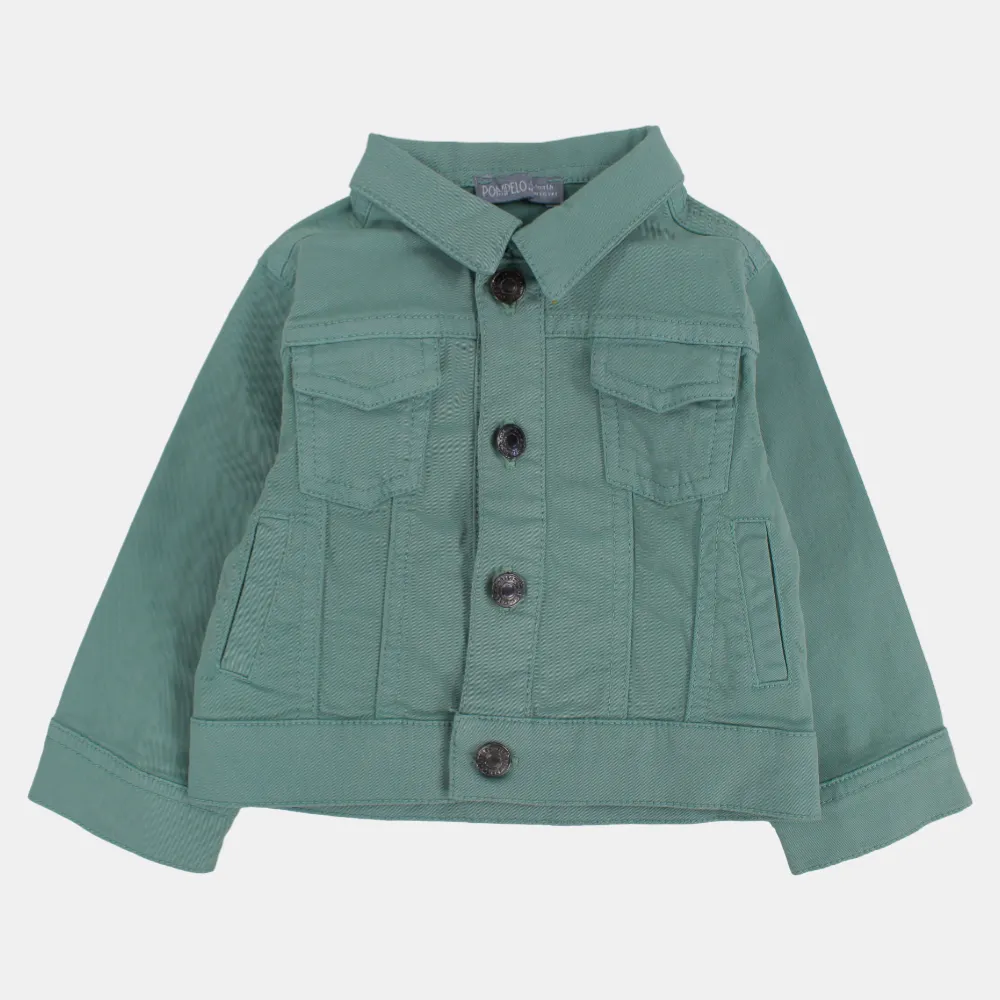 Jungen-Gabardine-Jacke mit langen Ärmeln