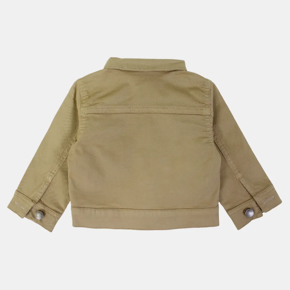 Jungen-Gabardine-Jacke mit langen Ärmeln