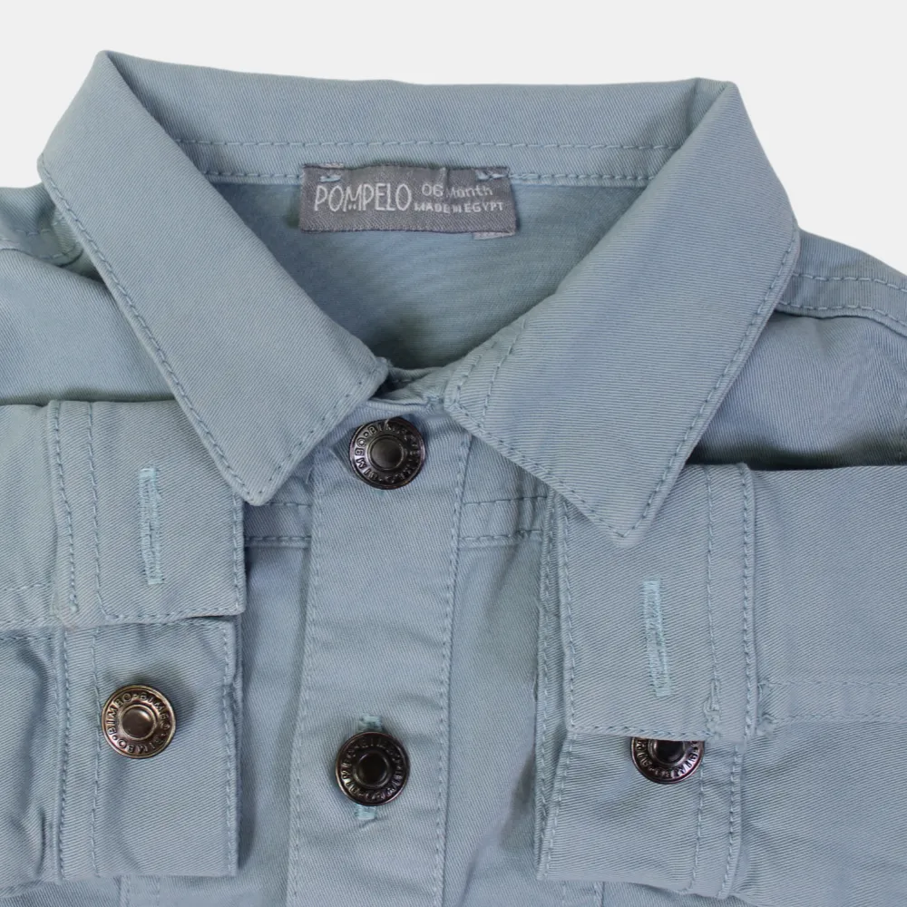 Jungen-Gabardine-Jacke mit langen Ärmeln