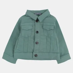 Jungen-Gabardine-Jacke mit langen Ärmeln