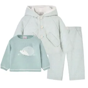 Baby Jungen Grün Igel 3-teiliges Set