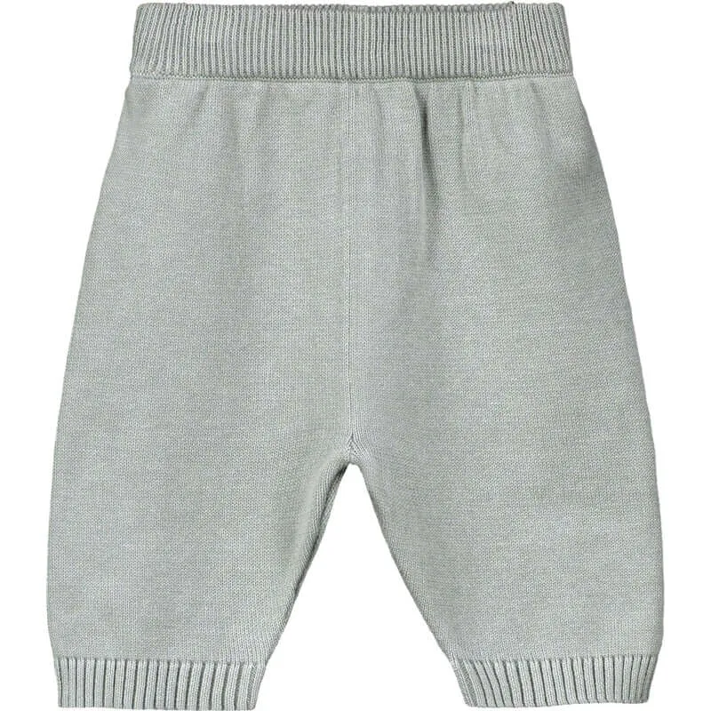 Grauer Strick-Set Enzo für Babyjungen