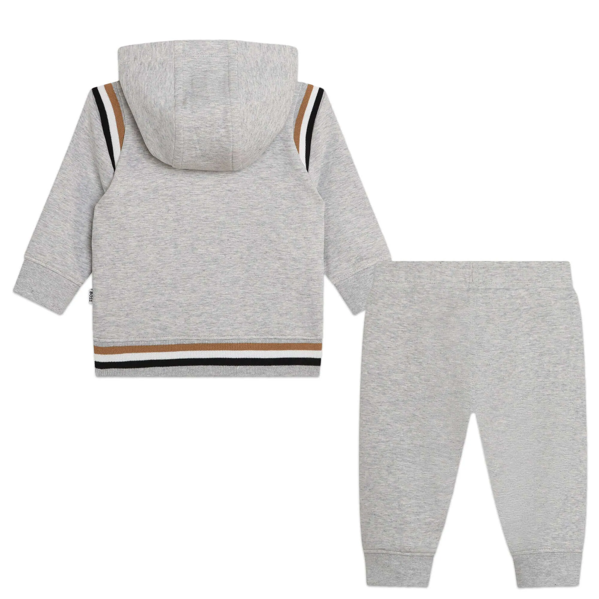 Grauer Logo-Jogginganzug für Babyjungen