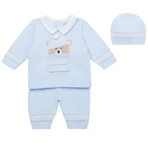 Gestrickte Babyjungen-Set