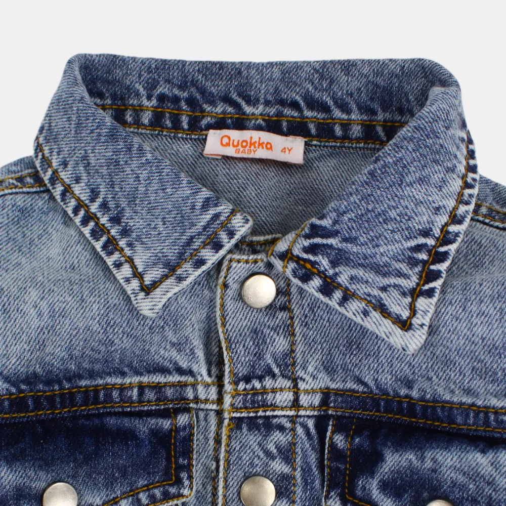 Langärmelige Denimjacke für Jungen