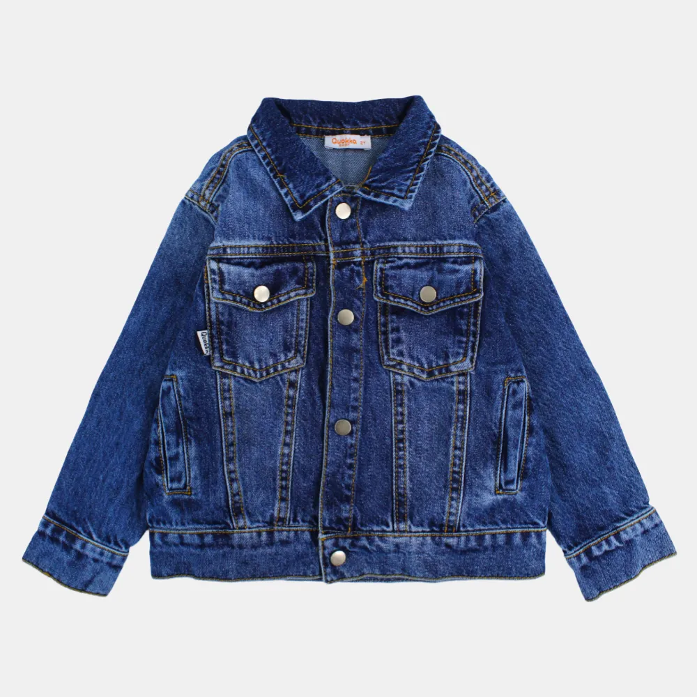 Langärmelige Denimjacke für Jungen