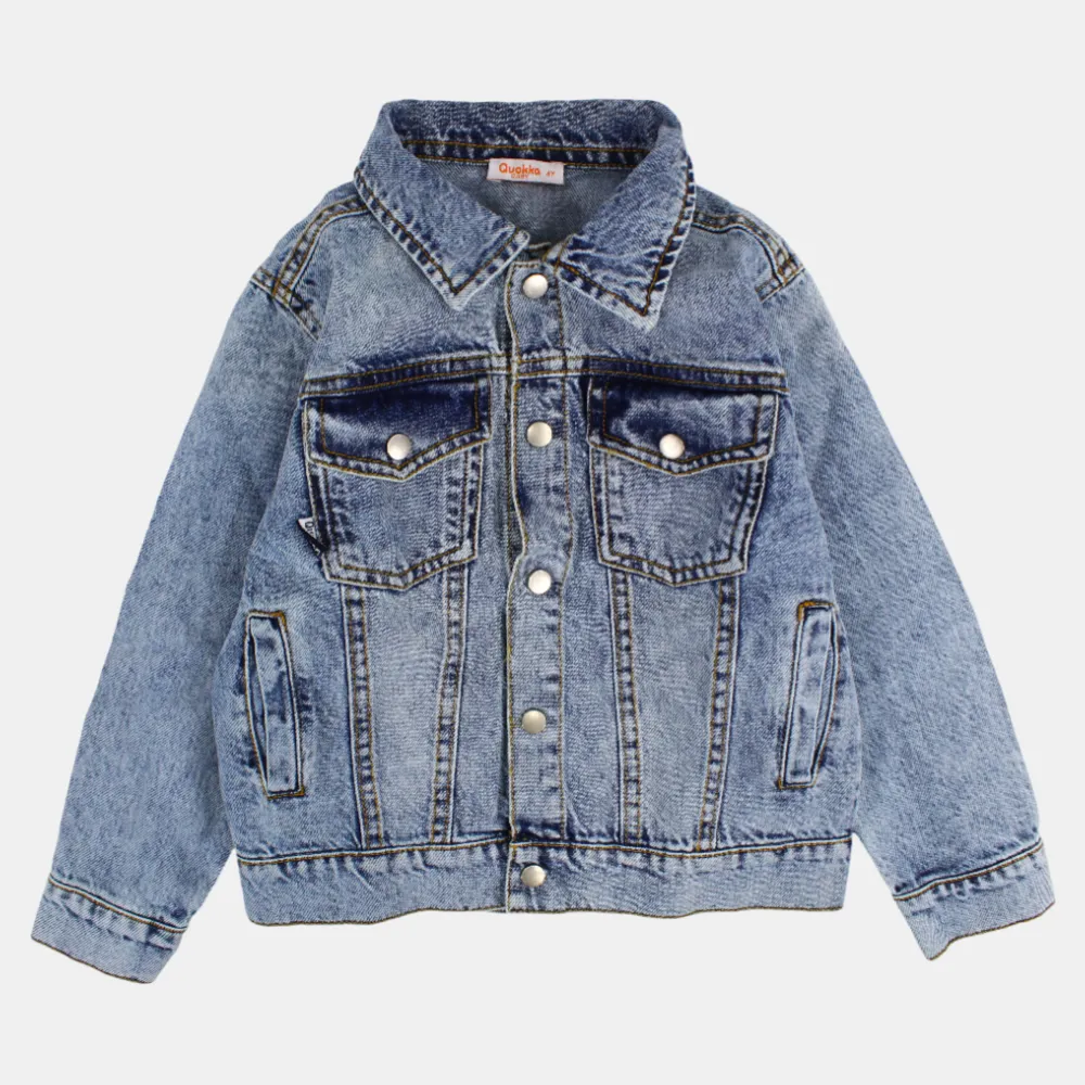 Langärmelige Denimjacke für Jungen