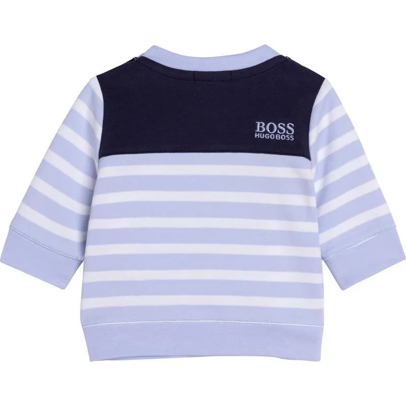 Gestreiftes Oberteil & Hose Set für Babyjungen