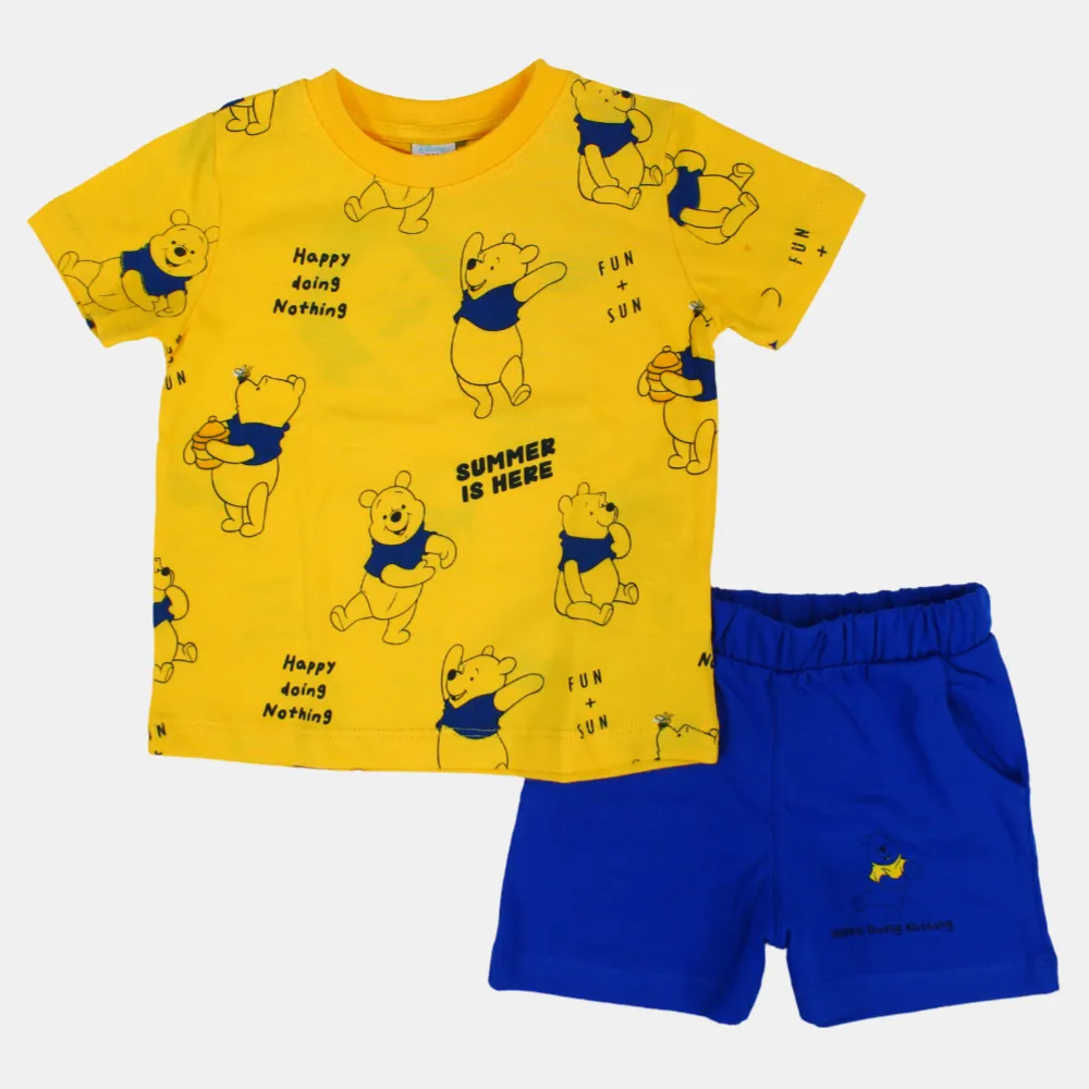 Baby Boys Winnie The Pooh Kurzarm-Baumwoll-Pyjama-Set