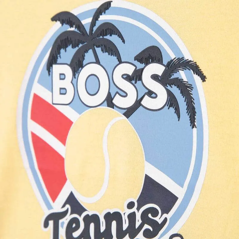 Gelbes Tennis-Kurzarm-T-Shirt für Babyjungen