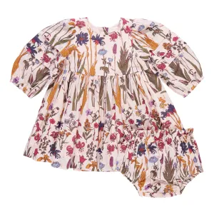Baby Brooke Kleid-Set - Herbstblumen von Pink Chicken