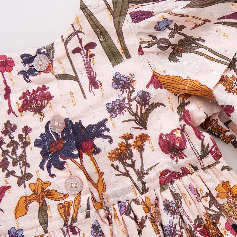 Baby Brooke Kleid-Set - Herbstblumen von Pink Chicken