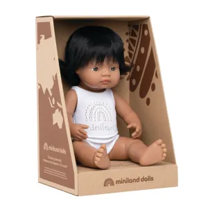 Anatomisch korrekte hispanische Babypuppe (Mädchen) 38cm