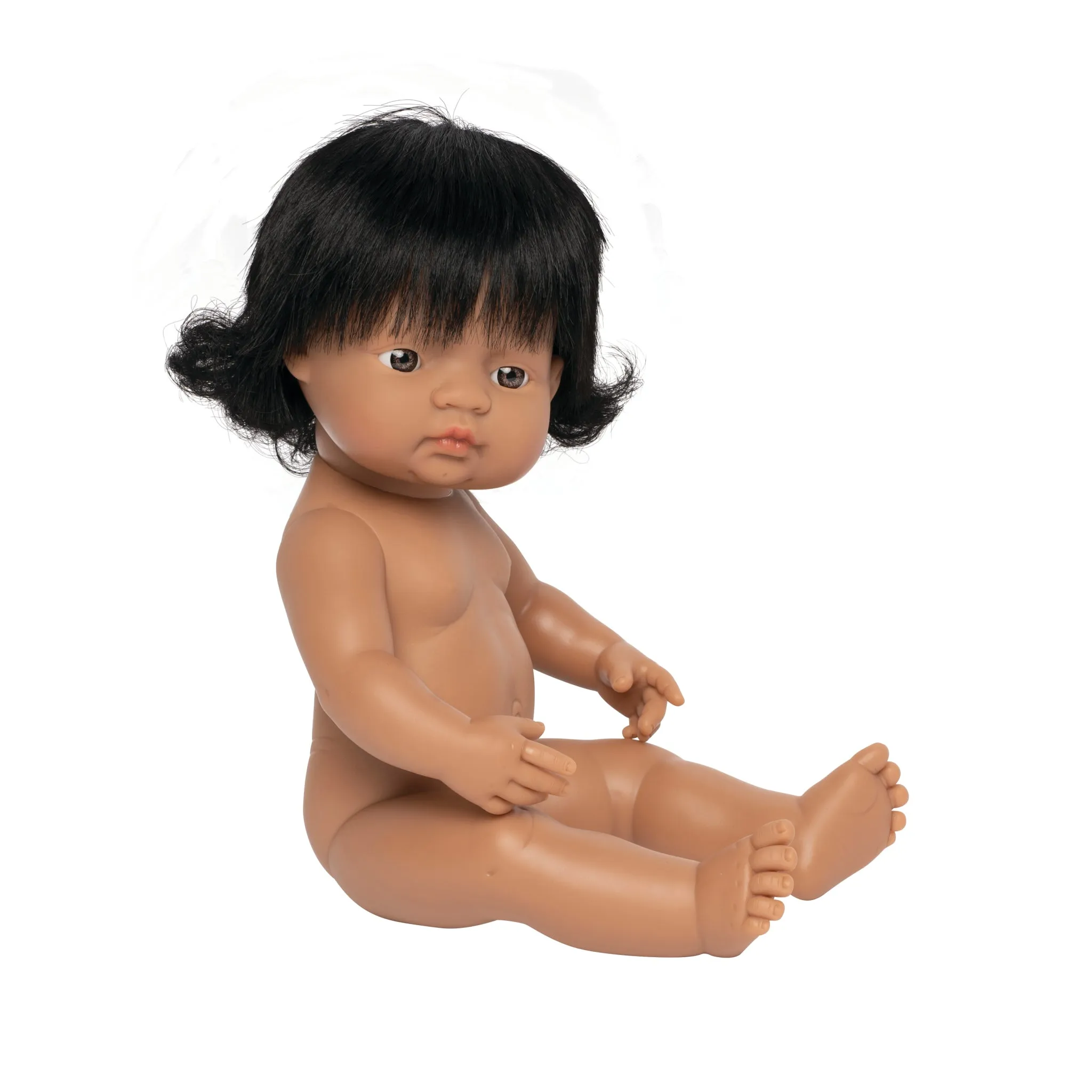 Anatomisch korrekte hispanische Babypuppe (Mädchen) 38cm