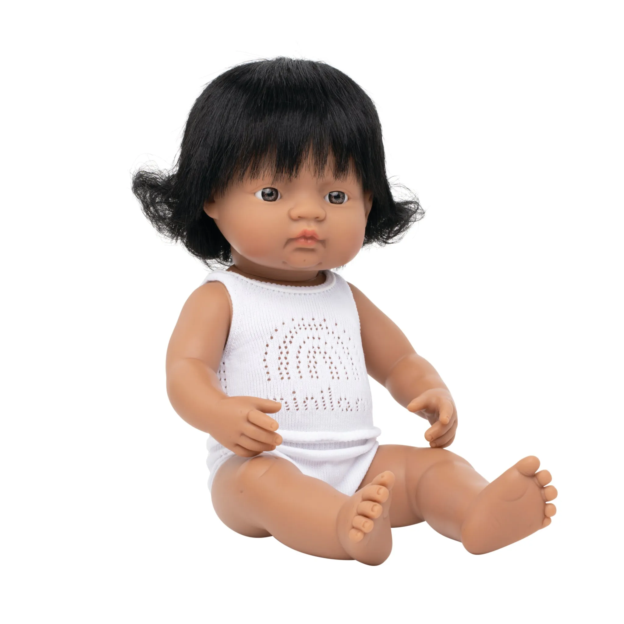 Anatomisch korrekte hispanische Babypuppe (Mädchen) 38cm