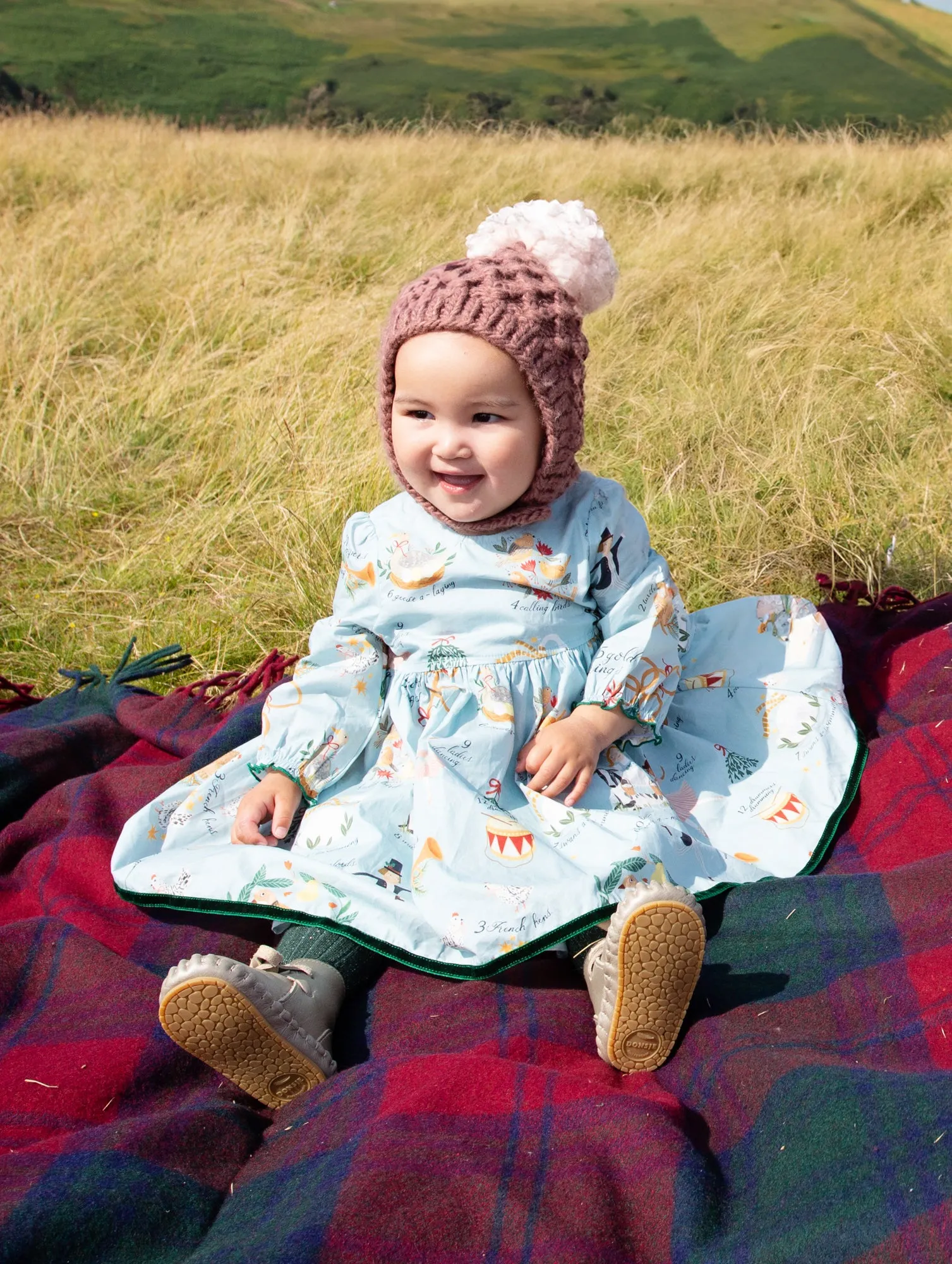 Baby Girl's Amma Kleid-Set 12 Tage Weihnachten