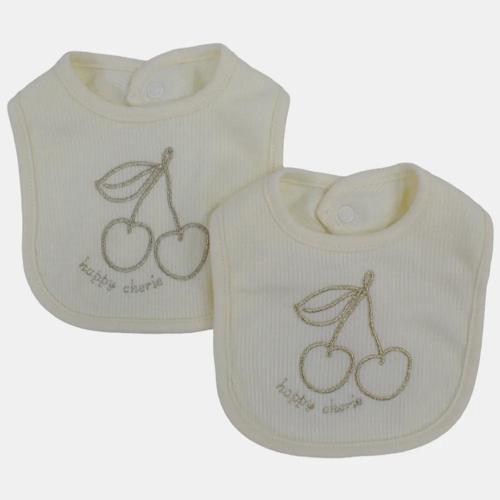 Baumwoll-Lätzchen für Mädchen – 2er-Pack