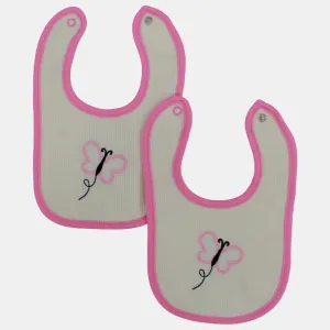 Baumwoll-Lätzchen für Mädchen – 2er-Pack