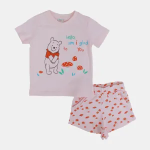 Babygirls Baumwoll-Pyjama-Set - Winnie The Pooh Design