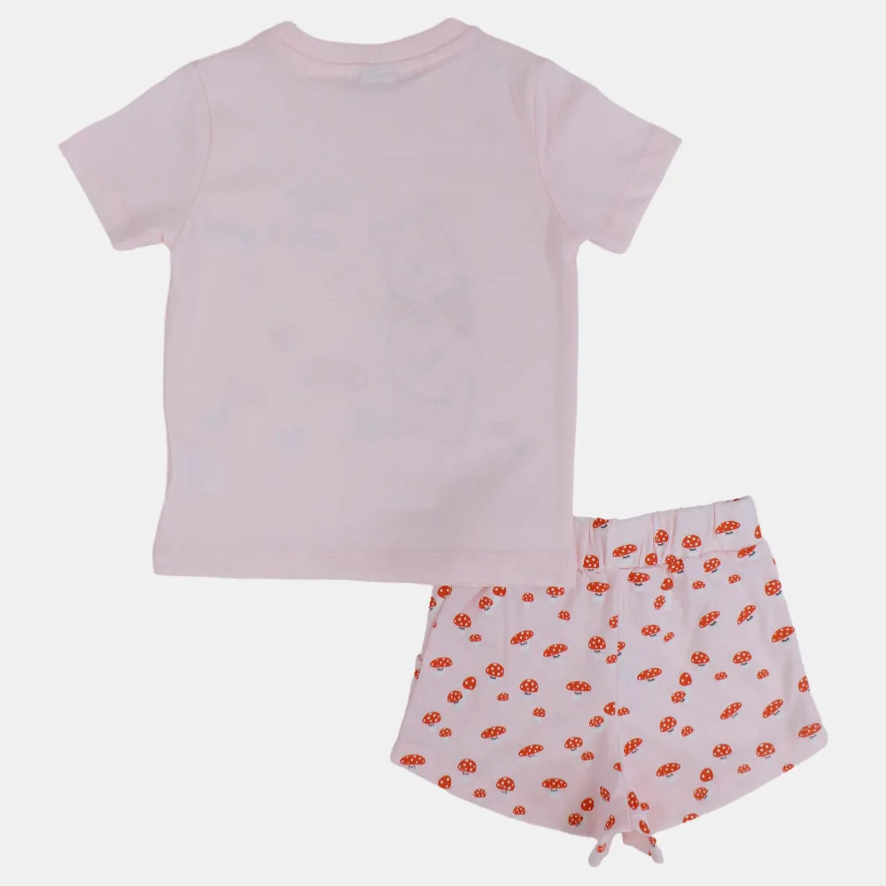 Babygirls Baumwoll-Pyjama-Set - Winnie The Pooh Design
