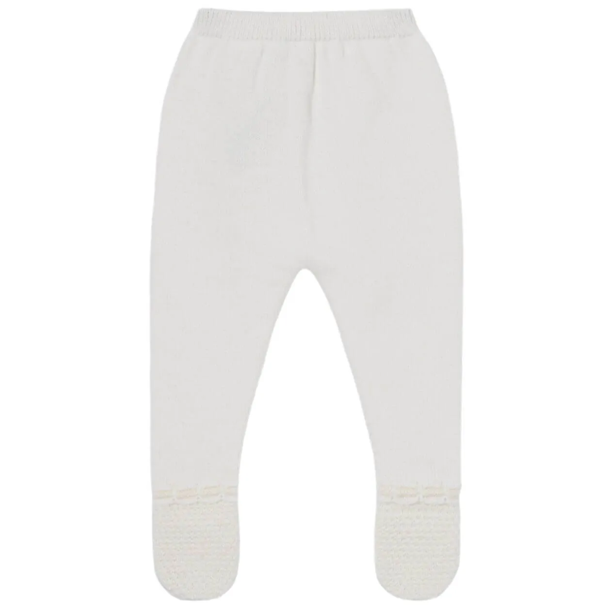 Cremefarbenes Strick-Set für Babygirls